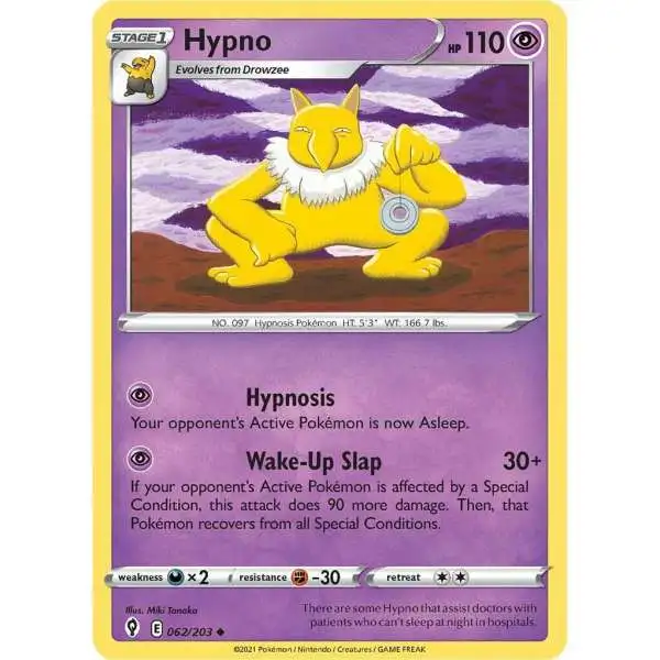 Pokemon Trading Card Game Sword & Shield Evolving Skies Uncommon Hypno #62