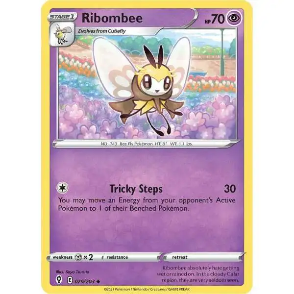 Pokemon Trading Card Game Sword & Shield Evolving Skies Uncommon Ribombee #79