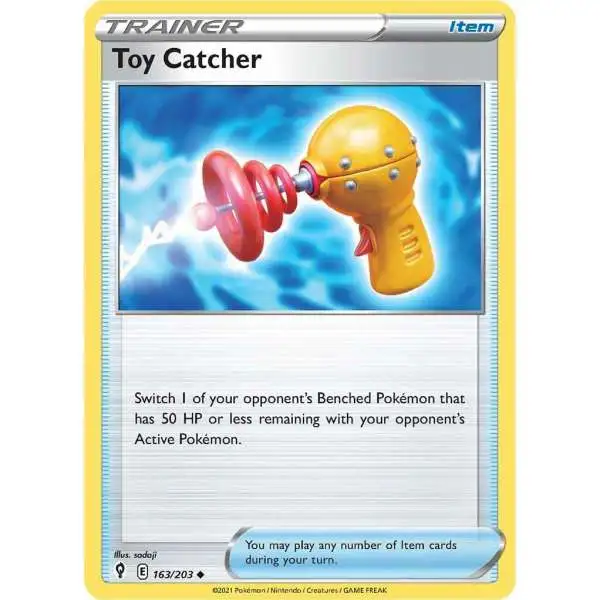 Pokemon Trading Card Game Sword & Shield Evolving Skies Uncommon Toy Catcher #163