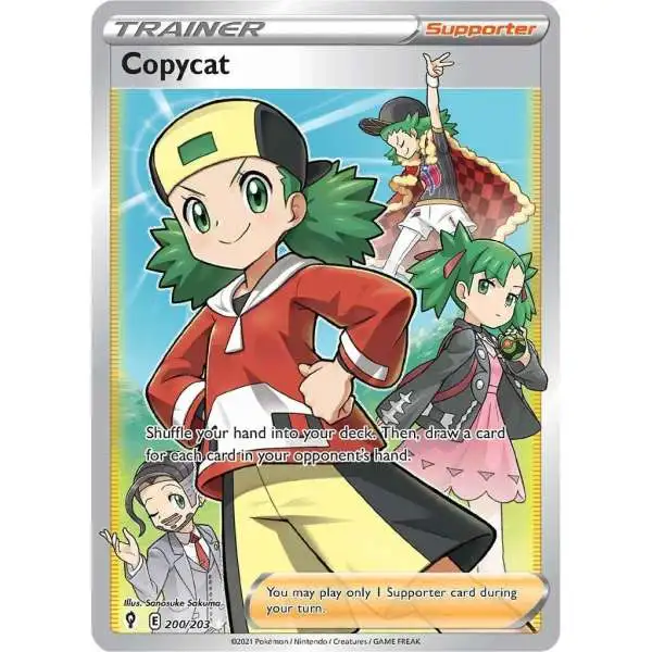 Pokemon Trading Card Game Sword & Shield Evolving Skies Ultra Rare Copycat #200