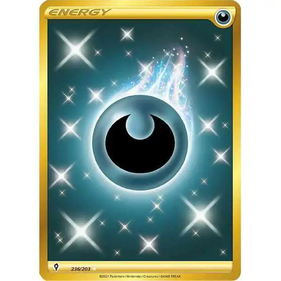 Pokemon Trading Card Game Sword & Shield Evolving Skies Secret Rare Darkness Energy #236