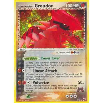 Pokemon EX Team Magma vs Team Aqua Rare Team Magma's Groudon #9