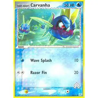 Pokemon EX Team Magma vs Team Aqua Common Team Aqua's Carvanha #48