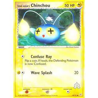 Pokemon EX Team Magma vs Team Aqua Common Team Aqua's Chinchou #49