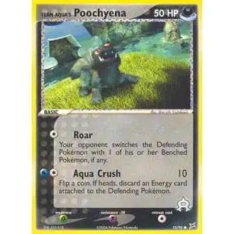 Pokemon EX Team Magma vs Team Aqua Common Team Aqua's Poochyena #55