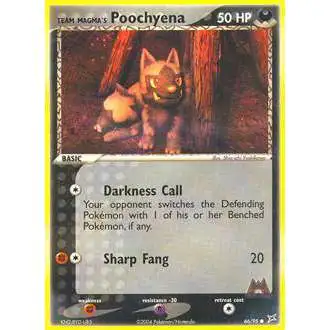 Pokemon EX Team Magma vs Team Aqua Common Team Magma's Poochyena #66