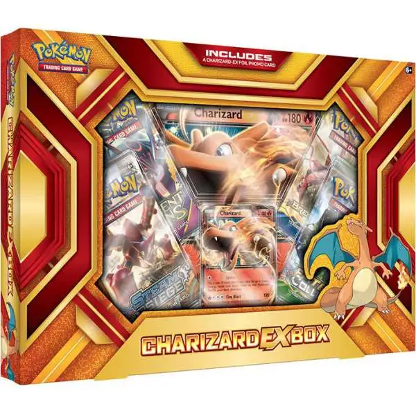 Pokemon XY Charizard EX (Fire Blast) Box [4 Booster Packs, Promo Card & Oversize Card, Damaged Package]