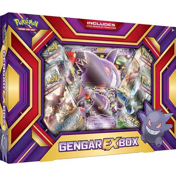 Gengar EX Collection Box Sealed POKEMON TCG Cards 4 Booster Packs New 