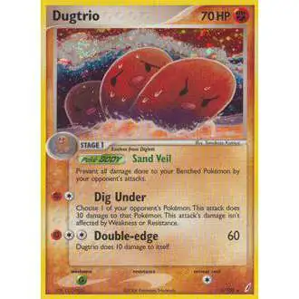 Pokemon EX Crystal Guardians Rare Dugtrio #5 [Moderately Played]