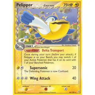 Pokemon EX Crystal Guardians Rare Pelipper (Delta Species) #26