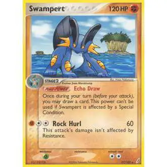 Pokemon EX Crystal Guardians Rare Swampert #27 [Damaged]