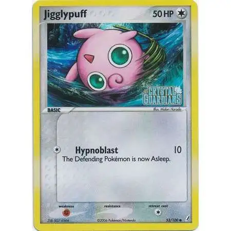 Pokemon EX Crystal Guardians Reverse Holo Jigglypuff #53