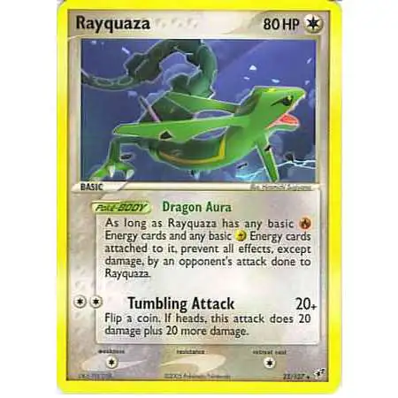 Pokemon Trading Card Game EX Deoxys Rare Rayquaza #22 [Damaged]