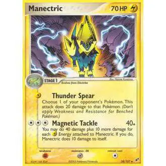 Pokemon Trading Card Game EX Deoxys Uncommon Manectric #38 [Heavily Played]