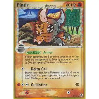 Pokemon EX Dragon Frontiers Reverse Holo Rare Pinsir (Delta Species) #9