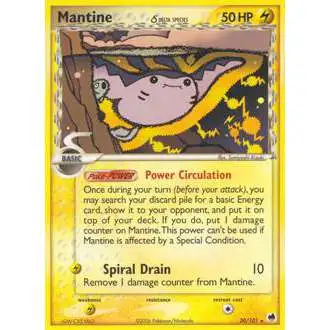 Pokemon EX Dragon Frontiers Rare Mantine (Delta Species) #20