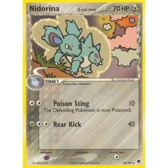 Pokemon EX Dragon Frontiers Uncommon Nidorina (Delta Species) #34