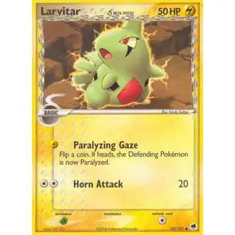 Pokemon EX Dragon Frontiers Common Larvitar (Delta Species) #52 [Lightly Played]