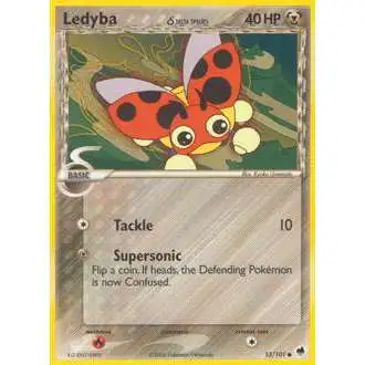 Pokemon EX Dragon Frontiers Common Ledyba (Delta Species) #53