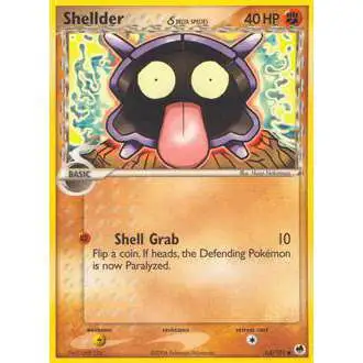 Pokemon EX Dragon Frontiers Common Shellder (Delta Species) #63 [Lightly Played]