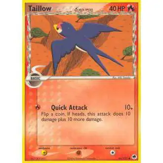 Pokemon EX Dragon Frontiers Common Taillow (Delta Species) #66