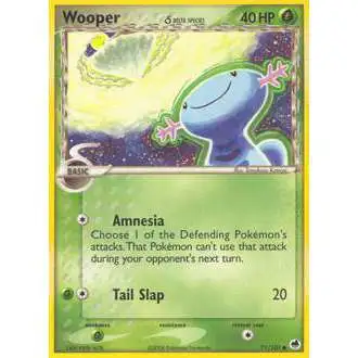 Pokemon EX Dragon Frontiers Uncommon Wooper (Delta Species) #71 [Lightly Played]