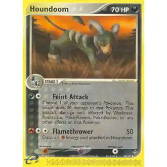 Pokemon Trading Card Game EX Dragon Uncommon Houndoom #34
