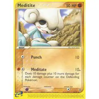 Pokemon Trading Card Game EX Dragon Uncommon Meditite #37