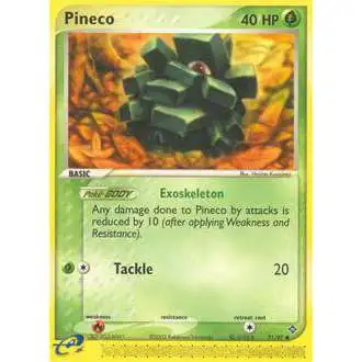 Pokemon Trading Card Game EX Dragon Common Pineco #71