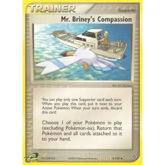 Pokemon Trading Card Game EX Dragon Uncommon Mr. Briney's Compassion #87