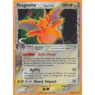 Pokemon EX Delta Species Holo Rare Dragonite #3 [Near Mint / Lightly Played]