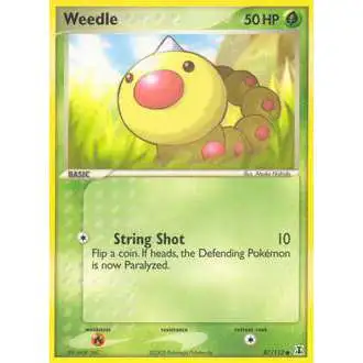Pokemon EX Delta Species Common Weedle #87