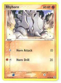 Pokemon EX Emerald Common Rhyhorn #62