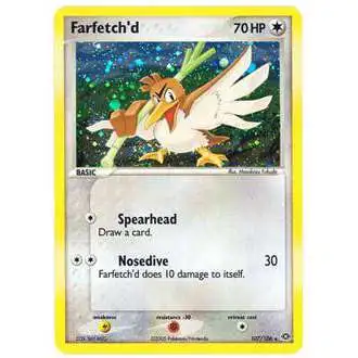 Pokemon EX Emerald Holo Rare Farfetch'd #107