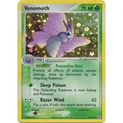 Pokemon EX Fire Red & Leaf Green Uncommon Venomoth #49