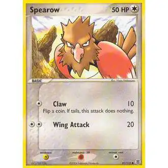 Pokemon EX Fire Red & Leaf Green Common Spearow #81