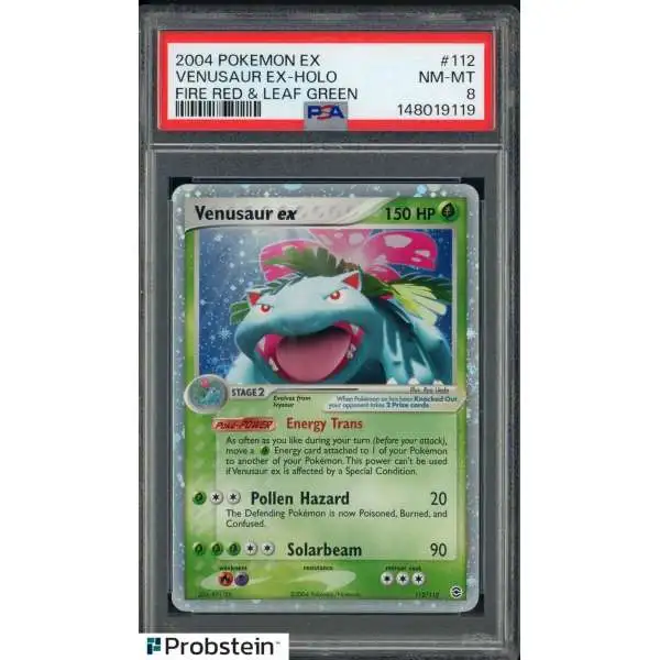 Pokemon Fire Red & Leaf Green Ultra Rare Venusaur ex #112 [PSA 8]