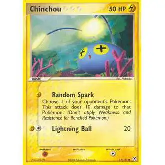 Pokemon EX Hidden Legends Common Chinchou #57
