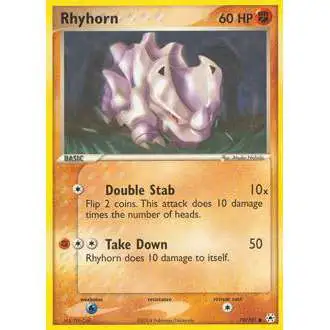 Pokemon EX Hidden Legends Common Rhyhorn #70