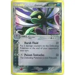 Pokemon EX Holon Phantoms Holo Rare Cradily (Delta Species) #2 [Reverse Holofoil] [Damage]