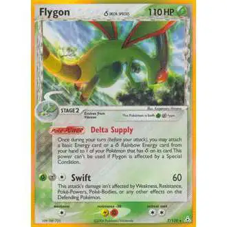 Pokemon EX Holon Phantoms Holo Rare Flygon [Delta Species] #7