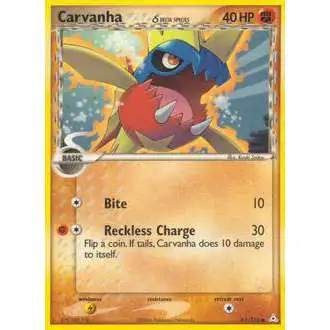Pokemon EX Holon Phantoms Common Carvanha (Delta Species) #61