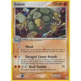 Pokemon EX Legend Maker Holo Rare Golem #6 [Damage]