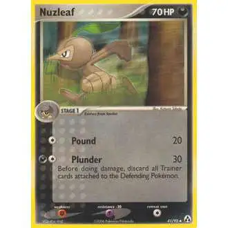 Pokemon EX Legend Maker Uncommon Nuzleaf #41 [Moderately Played]