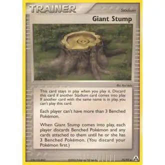 Pokemon EX Legend Maker Uncommon Giant Stump #75