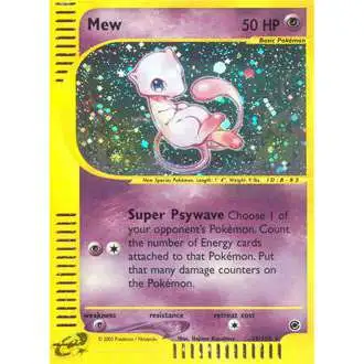 Pokemon Expedition Base Set Holo Rare Mew #19 [Reverse Foil]