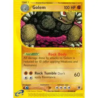 Pokemon Expedition Base Set Rare Golem #49 [Lightly Played]