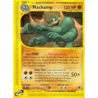 Pokemon Expedition Base Set Rare Machamp #51