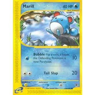 Pokemon Expedition Base Set Reverse Holo Marill #120 [Damaged]