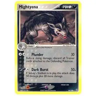 Pokemon EX Power Keepers Rare Mightyena #18 [Moderately Played]